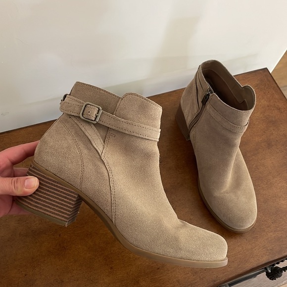 Koolaburra By Ugg Womens Erena Ankle Booties Brown Block Heels Zip Buckle Sz 10 - Picture 2 of 15